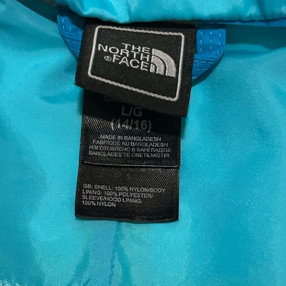 The North Face Resolve Jacket HyVent Waterproof Rain All Weather Hooded Sky Blue - Picture 6 of 9
